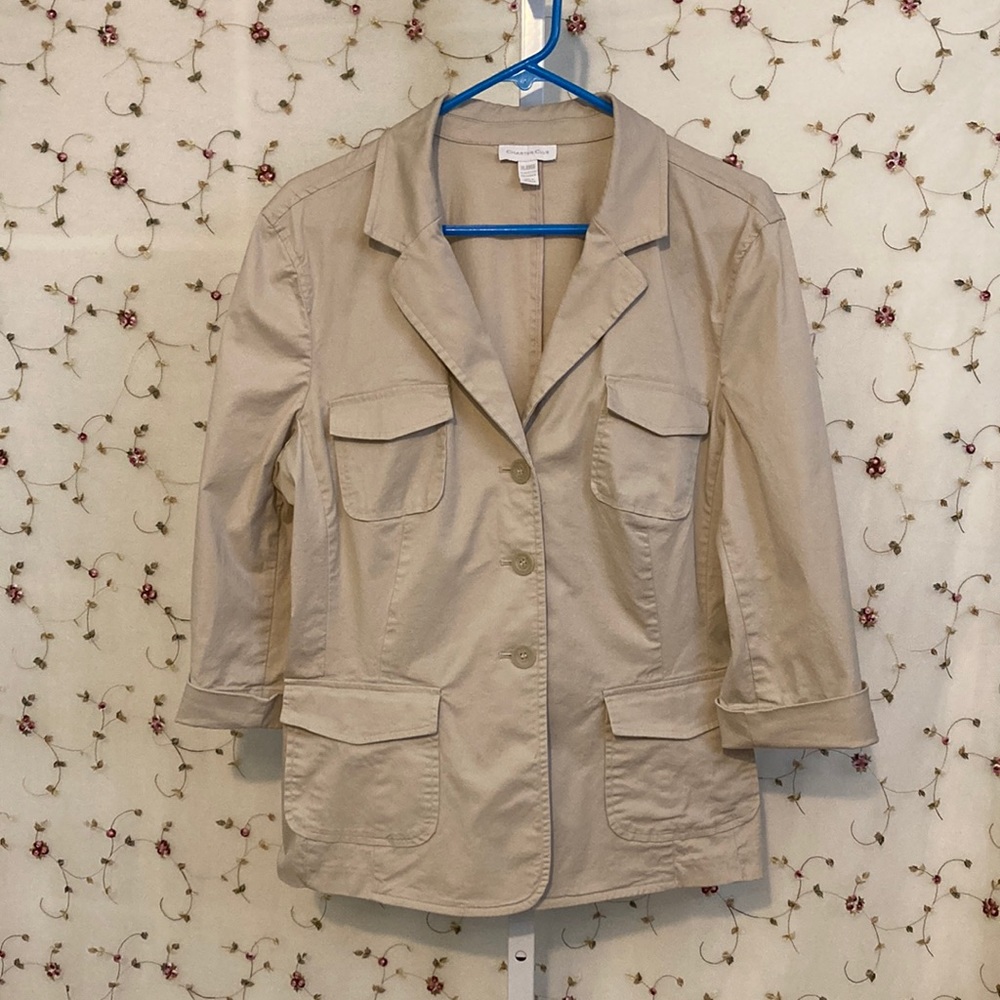 CHARTER CLUB khaki jacket xl
